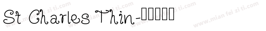 St Charles Thin字体转换